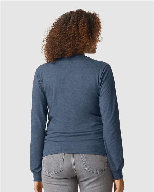 Gildan 64440CVC Unisex Softstyle? CVC Long Sleeve T-Shirt - Back view