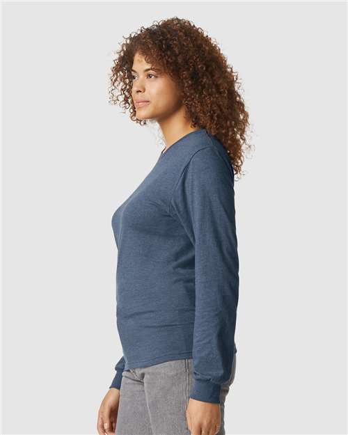Gildan 64440CVC Unisex Softstyle? CVC Long Sleeve T-Shirt - Side view