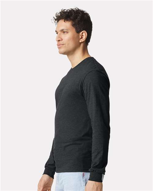 Gildan 64440CVC Unisex Softstyle? CVC Long Sleeve T-Shirt - Side view