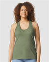 Gildan 64220LCVC Women's Softstyle? CVC Racerback Tank Top - Front view