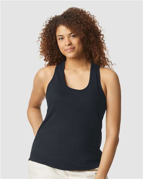 Gildan 64220LCVC Women's Softstyle? CVC Racerback Tank Top - Front view