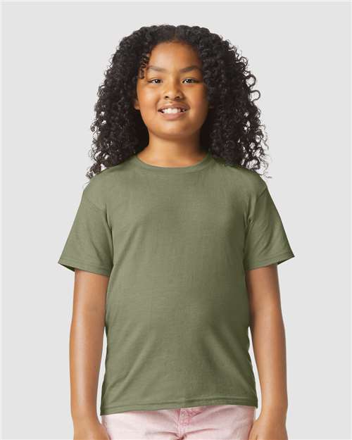 Gildan 64000BCVC Youth Softstyle? CVC T-Shirt - Front view