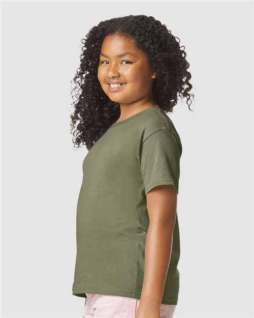 Gildan 64000BCVC Youth Softstyle? CVC T-Shirt - Side view