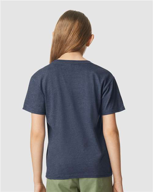 Gildan 64000BCVC Youth Softstyle? CVC T-Shirt - Back view