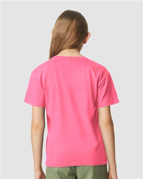 Gildan 64000BCVC Youth Softstyle? CVC T-Shirt - Back view