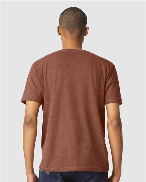 Gildan 64000CVC Unisex Softstyle? CVC T-Shirt - Back view