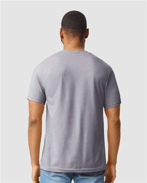 Gildan 64000CVC Unisex Softstyle? CVC T-Shirt - Back view