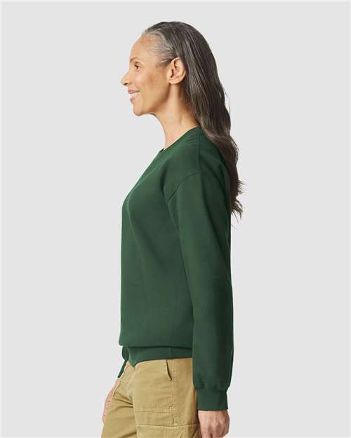 Gildan SF000 Unisex Softstyle? Midweight Crewneck Sweatshirt - Side view