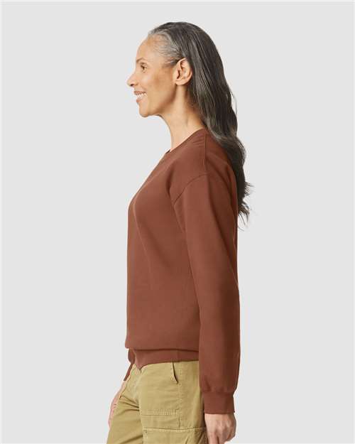 Gildan SF000 Unisex Softstyle? Midweight Crewneck Sweatshirt - Side view