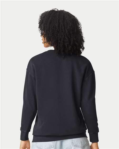 Comfort Colors 1466 Unisex Garment-Dyed Lightweight Crewneck Sweatshirt - Back view