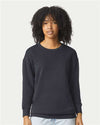 Comfort Colors 1466 Unisex Garment-Dyed Lightweight Crewneck Sweatshirt - Front view