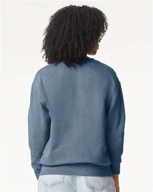 Comfort Colors 1466 Unisex Garment-Dyed Lightweight Crewneck Sweatshirt - Back view