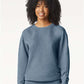 Comfort Colors 1466 Unisex Garment-Dyed Lightweight Crewneck Sweatshirt - Front view