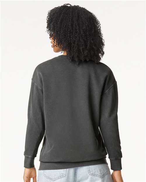 Comfort Colors 1466 Unisex Garment-Dyed Lightweight Crewneck Sweatshirt - Back view