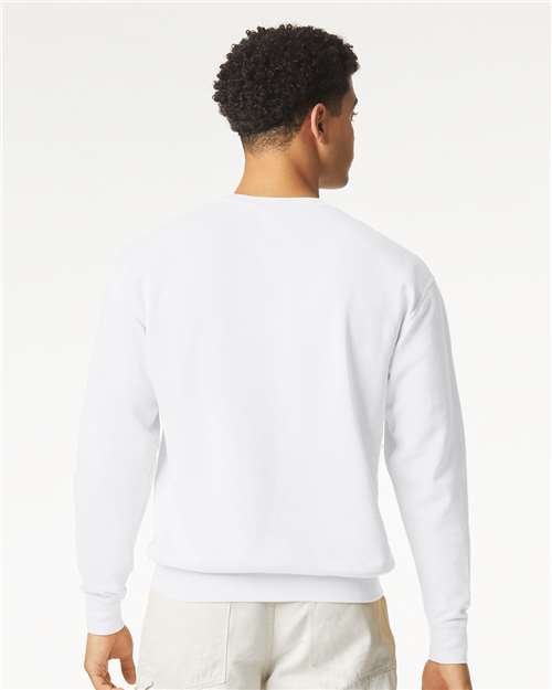 Comfort Colors 1466 Unisex Garment-Dyed Lightweight Crewneck Sweatshirt - Back view