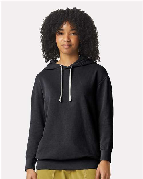 Comfort Colors 1467 Unisex Garment-Dyed Lightweight Hooded Sweatshirt - Front view
