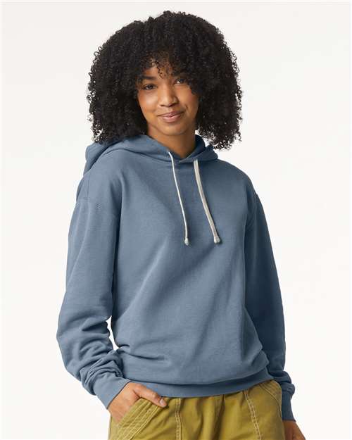 Comfort Colors 1467 Unisex Garment-Dyed Lightweight Hooded Sweatshirt - Front view