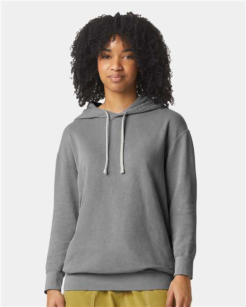 Comfort Colors 1467 Unisex Garment-Dyed Lightweight Hooded Sweatshirt - Front view