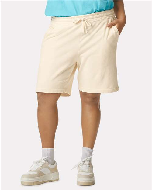 Comfort Colors 1468 Unisex Garment-Dyed Lightweight Sweat Shorts - Front view