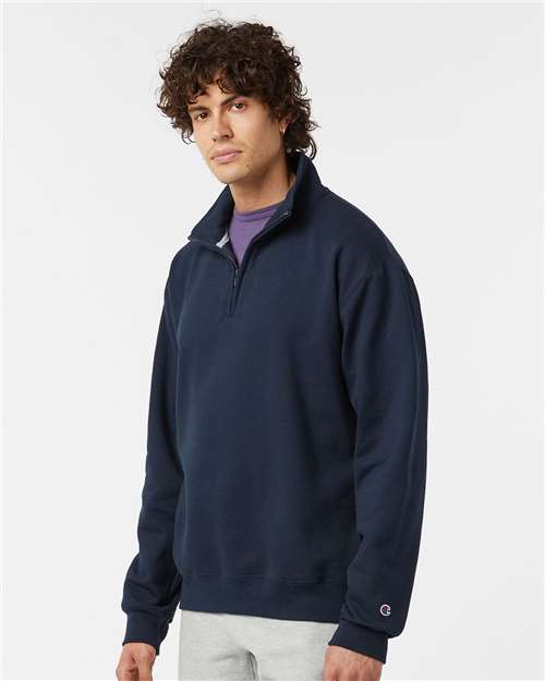 Champion S450 Unisex Powerblend? Quarter-Zip Pullover - Side view