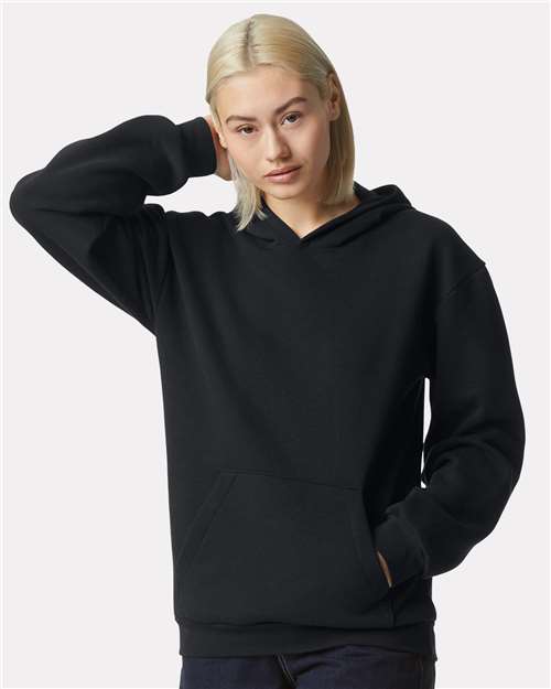 American Apparel RF498 Unisex ReFlex Fleece Hoodie Sweatshirt - Front view