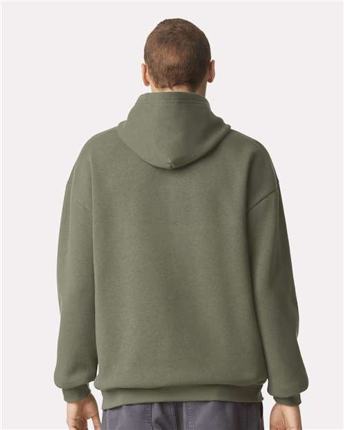 American Apparel RF498 Unisex ReFlex Fleece Hoodie Sweatshirt - Back view