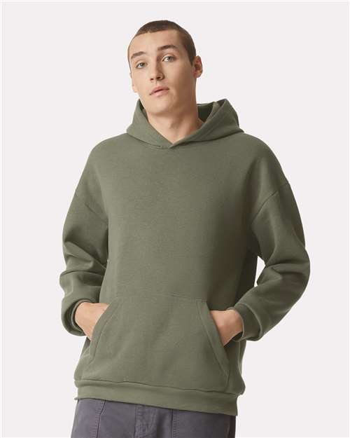 American Apparel RF498 Unisex ReFlex Fleece Hoodie Sweatshirt - Front view