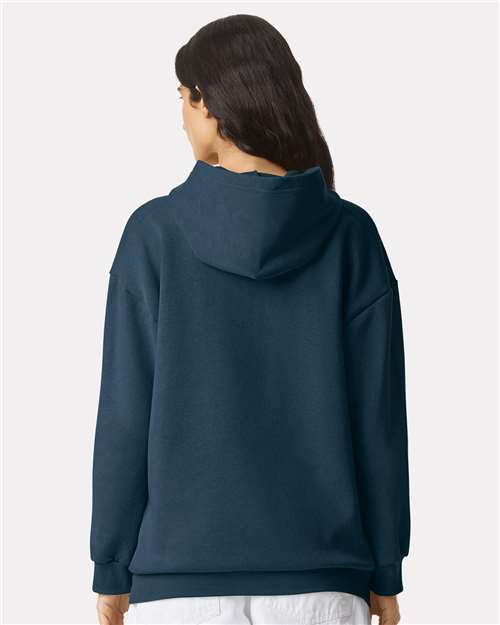 American Apparel RF498 Unisex ReFlex Fleece Hoodie Sweatshirt - Back view