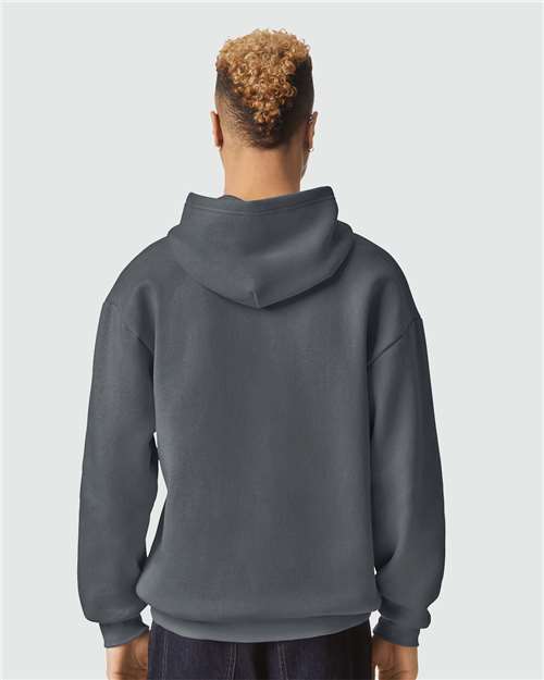 American Apparel RF498 Unisex ReFlex Fleece Hoodie Sweatshirt - Back view