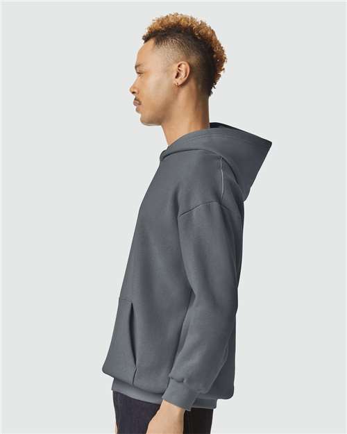 American Apparel RF498 Unisex ReFlex Fleece Hoodie Sweatshirt - Side view