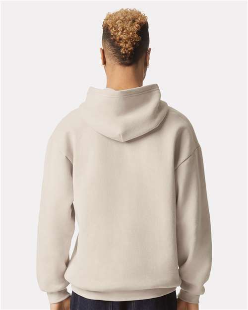 American Apparel RF498 Unisex ReFlex Fleece Hoodie Sweatshirt - Back view