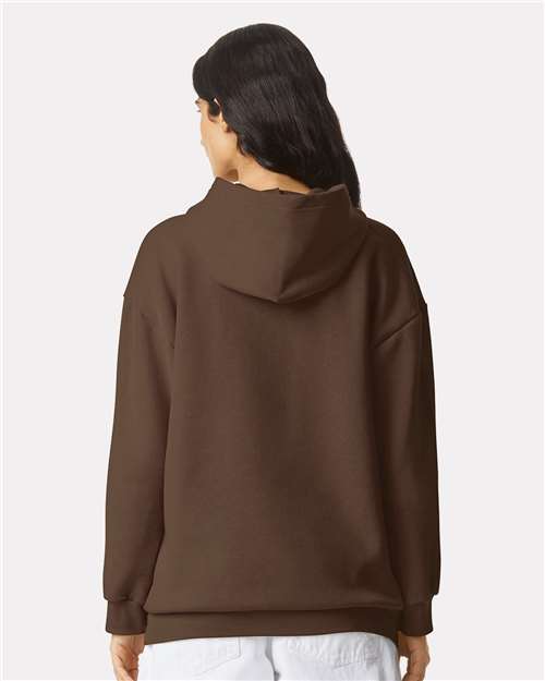 American Apparel RF498 Unisex ReFlex Fleece Hoodie Sweatshirt - Back view