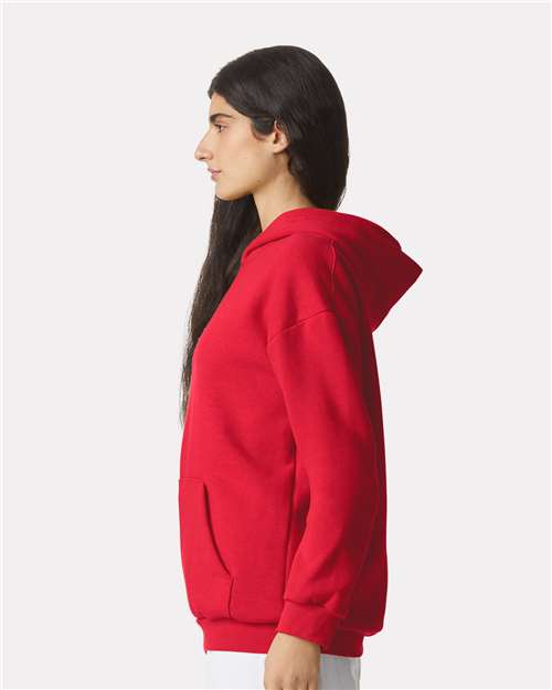 American Apparel RF498 Unisex ReFlex Fleece Hoodie Sweatshirt - Side view
