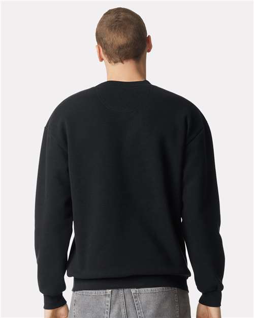 American Apparel RF496 Unisex ReFlex Fleece Crewneck Sweatshirt - Back view