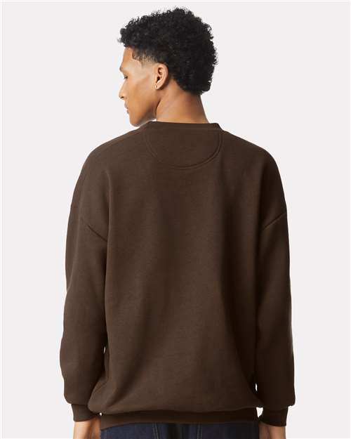 American Apparel RF496 Unisex ReFlex Fleece Crewneck Sweatshirt - Back view