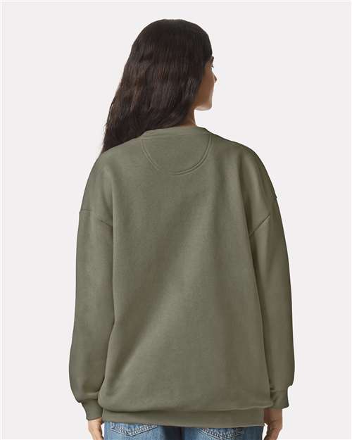 American Apparel RF496 Unisex ReFlex Fleece Crewneck Sweatshirt - Back view