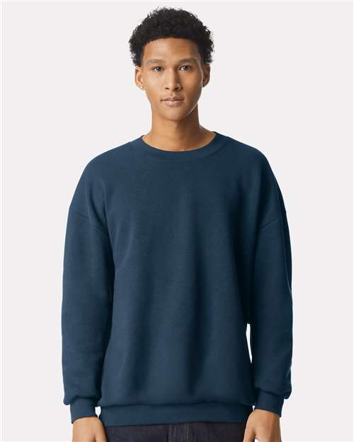 American Apparel RF496 Unisex ReFlex Fleece Crewneck Sweatshirt - Front view