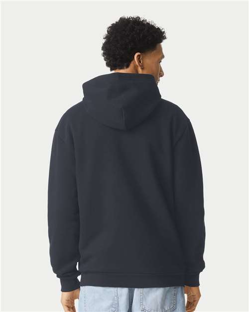 American Apparel RF497 Unisex ReFlex Fleece Full-Zip Hoodie Sweatshirt - Back view