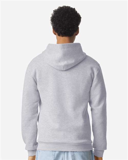 American Apparel RF497 Unisex ReFlex Fleece Full-Zip Hoodie Sweatshirt - Back view