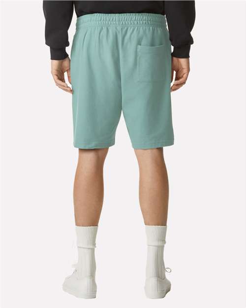 American Apparel 2PQ Unisex Pique Gym Shorts - Back view