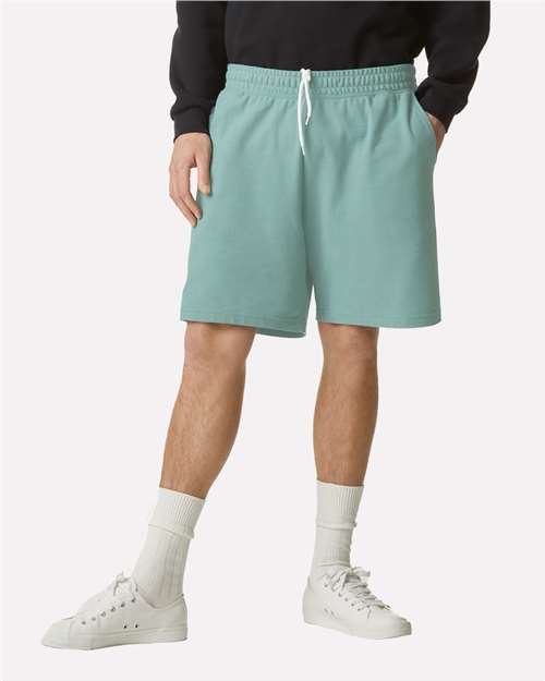 American Apparel 2PQ Unisex Pique Gym Shorts - Front view