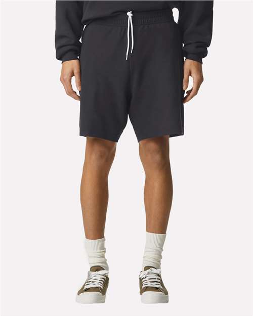 American Apparel 2PQ Unisex Pique Gym Shorts - Front view