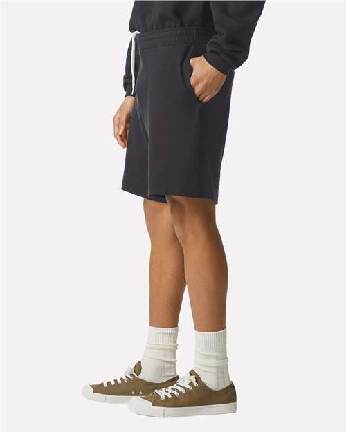 American Apparel 2PQ Unisex Pique Gym Shorts - Side view