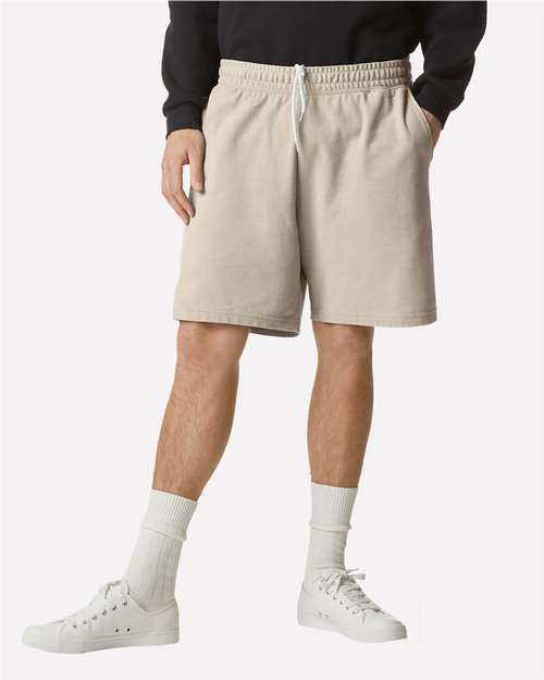 American Apparel 2PQ Unisex Pique Gym Shorts - Front view