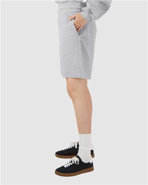 American Apparel 2PQ Unisex Pique Gym Shorts - Side view