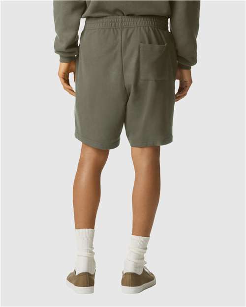 American Apparel 2PQ Unisex Pique Gym Shorts - Back view