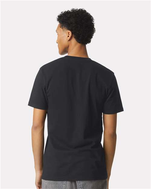 American Apparel 2004CVC Unisex CVC Henley Tee - Back view