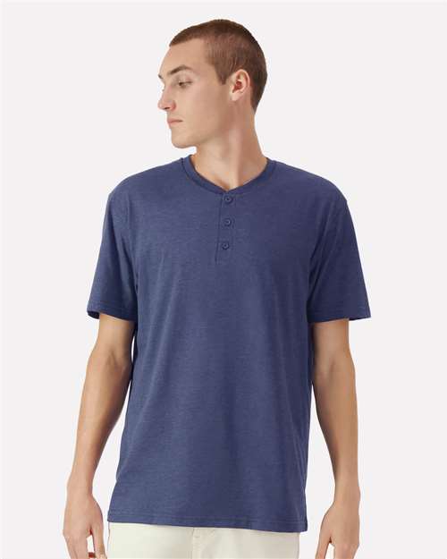 American Apparel 2004CVC Unisex CVC Henley Tee - Front view