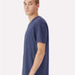 American Apparel 2004CVC Unisex CVC Henley Tee - Side view