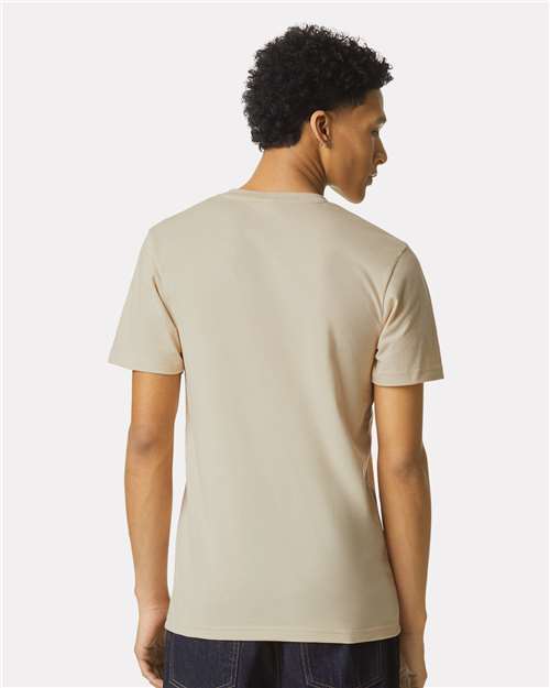American Apparel 2004CVC Unisex CVC Henley Tee - Back view